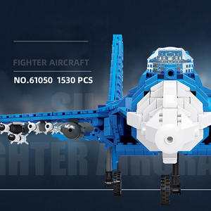Jie Star JJ61050 modello creativo serie <span class=keywords><strong>militare</strong></span> SU-35 caccia blocchi di costruzione di aerei artigianali assemblati mattoni giocattoli - Product Image 3