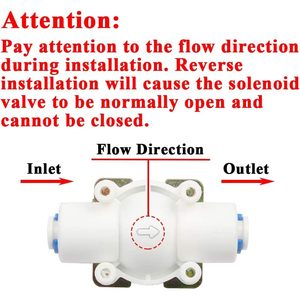 Vanne solénoïde pour eau Beduan 12V 1/4 pouce normalement fermée pour système d'osmose inverse RO - Product Image 2