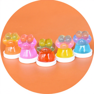 Venta al por mayor: Encanto de resina ecológico con diseño de pata de gato 3D luminosa degradada estilo hada para decoración de jardín DIY y caja de joyas - Product Image 1