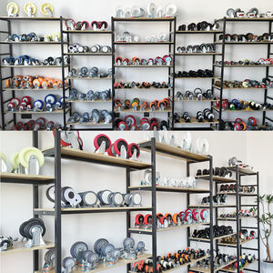 1,5 2 2,5 Zoll PVC-Lenkrollen mit Schwenkplatte und Gewindestift, leichte Möbelrollen für Trolleys - Product Image 6