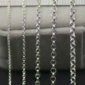 <span class=keywords><strong>Chaîne</strong></span> Rolo en Argent Sterling 925 de 1,5 mm, 2 mm, 3 mm, 4 mm pour la Fabrication de Bijoux et Colliers - Product Image 6