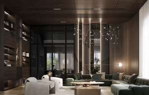 Escalier de villa moderne de style italien, design architectural intérieur de luxe haut de gamme, solution graphique de projet clé en main, écologique - Product Image 6