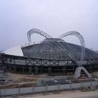 Structure en acier résistante aux intempéries personnalisée pour la construction de stades sportifs en plein air