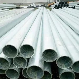 Precio de fábrica ASTM a53 gr.b ERW SCH 40 tubo de acero galvanizado tubo de acero redondo galvanizado en caliente para tubería de suministro de agua