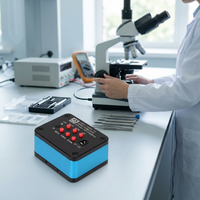 Cámara 4K con Montura C, Cámara Digital para Reparación de Teléfonos Móviles, Laboratorio de Investigación, Grabación de Video, Cámara de Microscopio Digital