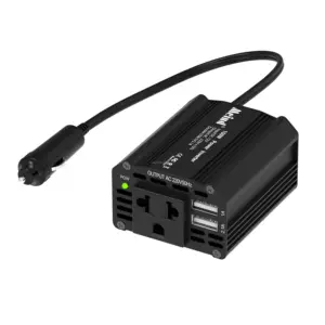 Inverter daya 150W, konverter Outlet adaptor steker mobil USB ganda 3,1a, DC 12V ke 220V 110V AC