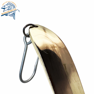 198g cuillère en métal Spinner leurre de pêche appâts durs paillettes avec plume triple crochet matériel de pêche - Product Image 3
