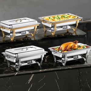 Kompor Pemanas Makanan Hot Pot Gaya Mewah Berbahan Bakar Alkohol 9L Stainless Steel Terlaris dengan Beberapa Zona Suhu Otomatis - Product Image 2