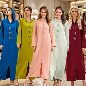 Vêtements islamiques traditionnels printemps-automne, vêtements amples et modestes pour femmes musulmanes, <span class=keywords><strong>robe</strong></span> musulmane arabe de Dubaï - Product Image 1