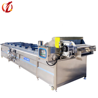 Pasteurisateur tunnel automatique à bain-marie 7000*800, machine de pasteurisation industrielle continue