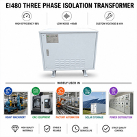 EI480 Üç Fazlı İzolasyon Trafosu 220V - 380V Gerilim Yükseltici 50/60Hz Düşük Frekanslı Trafo