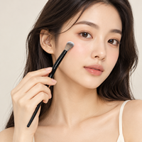 Pinceau de maquillage professionnel KB119 avec fibre de haute qualité de 0,07 mm, virole en aluminium épaissie et manche en bois de qualité supérieure
