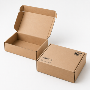 Eco-Friendly Heavy-Duty Corrugated Recycled Paper <b>Box</b> with Custom Logo and Four-Color Printing for Shoes and Clothing Packaging - Product Image 1