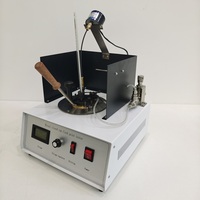 Testeur de point d'éclair à coupelle fermée manuel et portable pour pétrole, avec thermomètre, pour tests en laboratoire