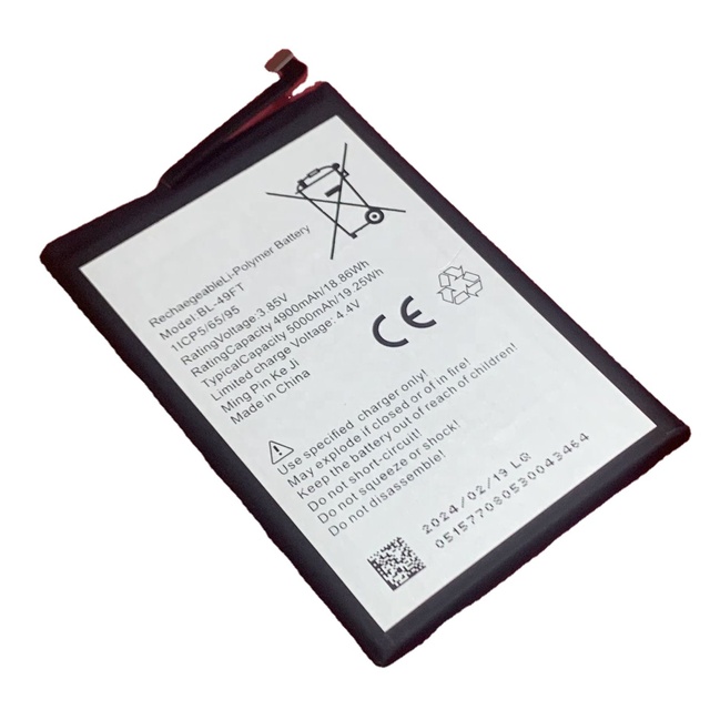 BL-49FT 5000mAh Li-ion Rechargeable Mobile Phone Battery for Tecno Black Factory Direct Stock Available