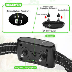 Ipx7 वाटरप्रूफ डॉग एंटी बार्किंग कॉलर वाइब्रेटिंग डॉग ट्रेनिंग कॉलर कंट्रोल रिमोट के साथ - Product Image 4