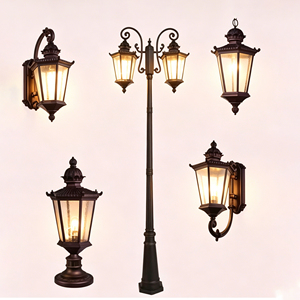 Customized Retro Cylindrical Garden Landscape Column Lamp IP65 Lawn Landscape Lamps <b>LED</b> <b>Motion</b> <b>Sensor</b> Security - Product Image 1