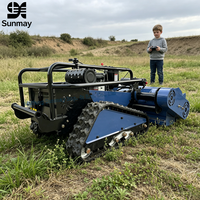 Tondeuse robot autonome à essence de 800 mm à braquage zéro, télécommandée, pour herbe et foin, excellent rapport qualité-prix