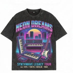 Camiseta de Moda al por Mayor con Logotipo Personalizado, Diseño Gráfico, Alta Calidad, Estilo Vintage, Lavado Ácido, Precio Bajo, Nuevo Estilo, 100% Algodón, Estampada, Ropa para Hombre - Product Image 1