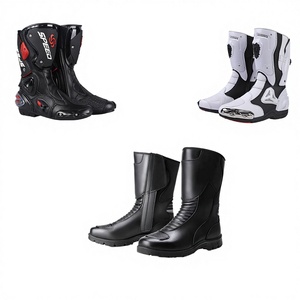 Nueva Llegada, Zapatos de Motocicleta de Alta Calidad para Hombre y Mujer, Tallas 37-46, Cuero Genuino, Zapatos de Montar Negros a la Moda, Personalización de Logotipo de Marca - Product Image 2