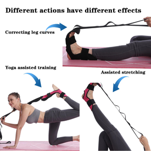 Estirador de fascia, por fin flexible, correa de yoga, banda para estirar los pies, estirador de piernas para rehabilitación de hemiplejia por accidente cerebrovascular - Product Image 5