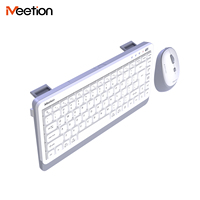 Meetion Mini5000 Büro Kabellose 2,4G & Bluetooth Tastaturen Mini 87 Tasten Notebook PC Dual-Modus Tastatur für Computer