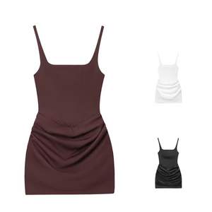 Robe d'été pour femmes, nouvelle collection européenne et américaine, décontractée, sexy, sans manches, taille naturelle, respirante, longueur genou, enveloppante - Product Image 1