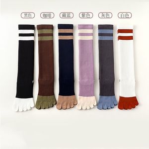 Pilates Five-Finger Calf <b>Socks</b> Cotton Moisture Wicking Anti Slip Yoga Sports Fitness Split <b>Toe</b> <b>Socks</b> - Product Image 2