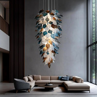 Luminaires en verre sur mesure pour hôtels, restaurants, salles de banquet, villas, chandeliers décoratifs, luminaires suspendus