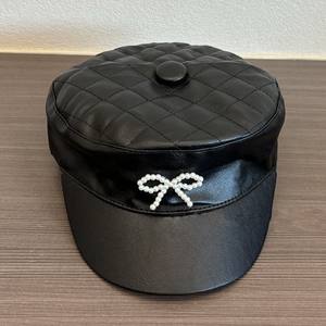 Mode bébé filles enfant enfants <span class=keywords><strong>marin</strong></span> gavroche chapeau grille en cuir PU violon boulanger garçon chapeaux avec perles casquette - Product Image 2