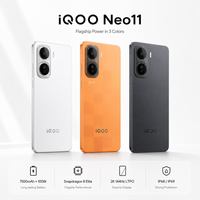 Smartphone débloqué d'origine Vivo IQOO Neo11 5G, haut de gamme, double puce, écran à haute fréquence de rafraîchissement, grande batterie, charge rapide, mobile pour jeux