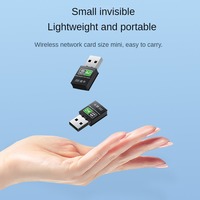 Tarjeta de Red Inalámbrica USB de Doble Banda 2.4G+5G, Receptor Wifi de Escritorio, 600M, Antena Externa Mejorada, Dongle Inalámbrico