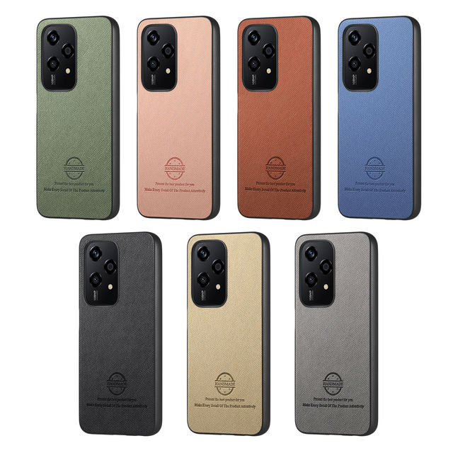 Stripe Twill Texture Leather Phone Case for Huawei Honor 200 Lite Nova 13 Ultra P70 Mate 70 Pro TPU Frame PC Shockproof Cover