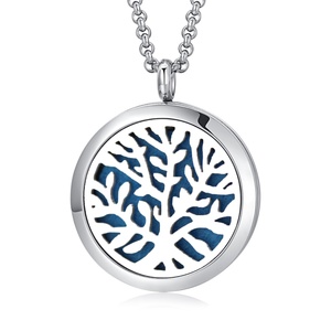 Vente en gros usine Collier pendentif papillon diffuseur d'arômes bohème en acier inoxydable plaqué or, bijou médaillon d'aromathérapie - Product Image 5