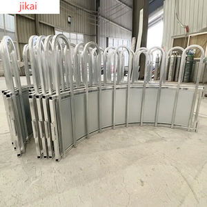 12 फीट भारी शुल्क गैल्वेनाइज्ड धातु गोल पेन मवेशी खेत घोड़ा यार्ड पोर्टेबल बाड़ पैनल - Product Image 4