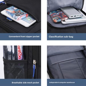 Wholesale Lightweight Waterproof Durable Men's <strong>15</strong>.6 <strong>Inch</strong> <strong>Laptop</strong> Backpack Business Casual Student School <strong>Bag</strong> - Product Image 3