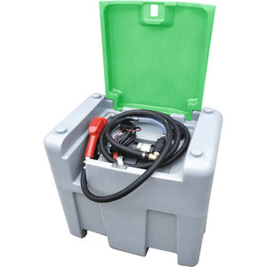 Cuve de reconstitution essence PE 210L avec kit pompe a essence 12V 40 l/min et pistolet automatique/capot réservoir de camion - Product Image 1