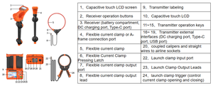 Localizador de Fallas de Cables Subterráneos, Detector de Tuberías Enterradas, IP65, Portátil, TDR Tracer - Product Image 6
