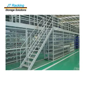 Sistema de estanterías de acero y metal de almacenamiento ajustable Estante de entresuelo de almacén