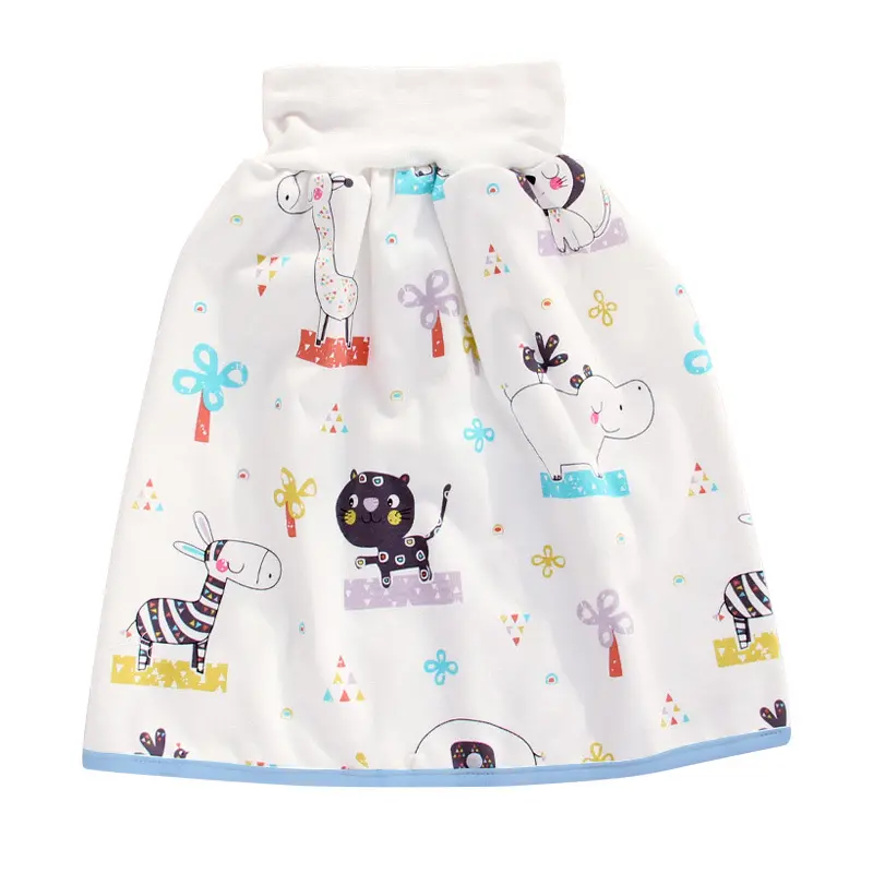 22x43 pouces vente en gros pantalon de couche-culotte à forte absorption d'eau jupe de couche-culotte lavable imperméable en coton doux pour bébé pour enfant