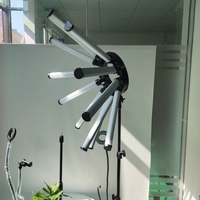 Kit photographique professionnel bicolore 12 tubes Super Light Star Ring Lighting CRI>97 pour YouTube/Maquillage/Vlogs/Streaming en direct