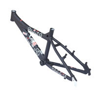 Cadre de vélo de 20 pouces, 2 options de couleur, compatible avec les freins à disque et V-brake, cadre de vélo de montagne entièrement en aluminium