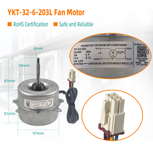 محرك مروحة معدني YKT-32-6-203L لمكيف الهواء الخارجي، يعمل بتيار متردد 220-240 فولت، 50 هرتز، 0.31 أمبير، دوران عكس عقارب الساعة، 6 أسنان - Product Image 4