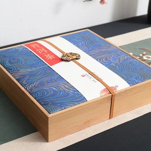 Bamboo and wood Pu'er tea cake packaging <b>box</b>, Lao Ban Zhang Fu Ding white tea cake, 357g gift <b>box</b>, tea <b>box</b>, custom <b>empty</b> <b>box</b>. - Product Image 5