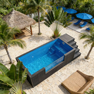 Kit de piscine en fibre de verre durable pour la famille, pour votre jardin, protection UV et écologique, pour la détente et le plaisir - Product Image 4