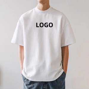 เสื้อยืดคัสตอมผู้ชาย ผ้าฝ้าย 100% 220GSM เสื้อยืดคุณภาพพรีเมียม คอกลม แขนเสื้อแบบดรอปโชว์เดอร์ สตรีทแวร์ ทรงโอเวอร์ไซส์ สำหรับผู้ชาย - Product Image 1