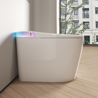 Offre Spéciale : Toilette Intelligente en Céramique avec Réservoir Encastré, Capteur Automatique USB et Commande Vocale pour Salle de Bain