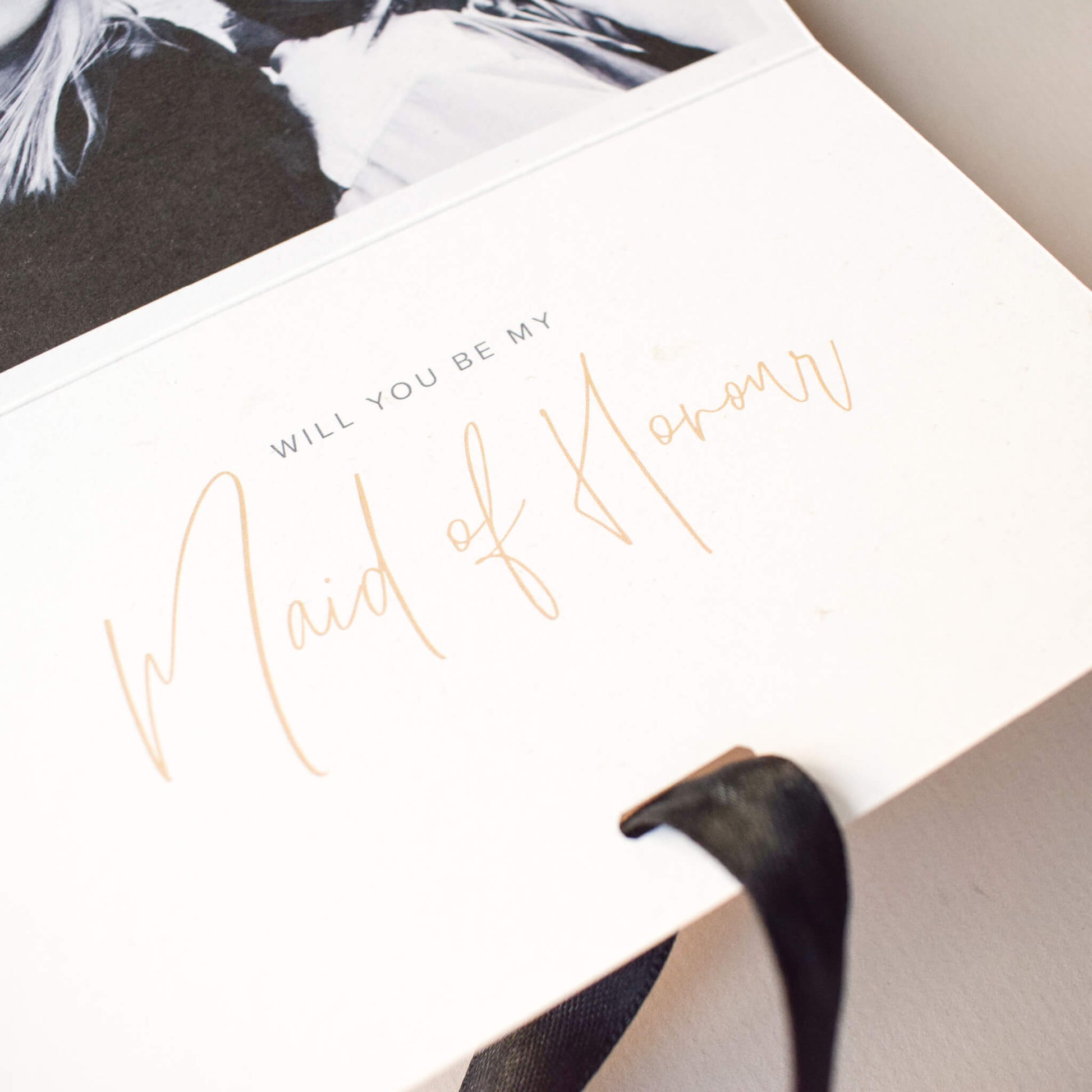 bridesmaid written text