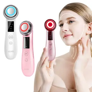 सर्वाधिक बिकने वाला लाल बत्ती सौंदर्य उपकरण 3 इन 1 फेस क्लीनर लिफ्टिंग चेहरे की गर्म मालिश को कंपन करता है जिसका उपयोग पुरुषों और महिलाओं द्वारा किया जाता है