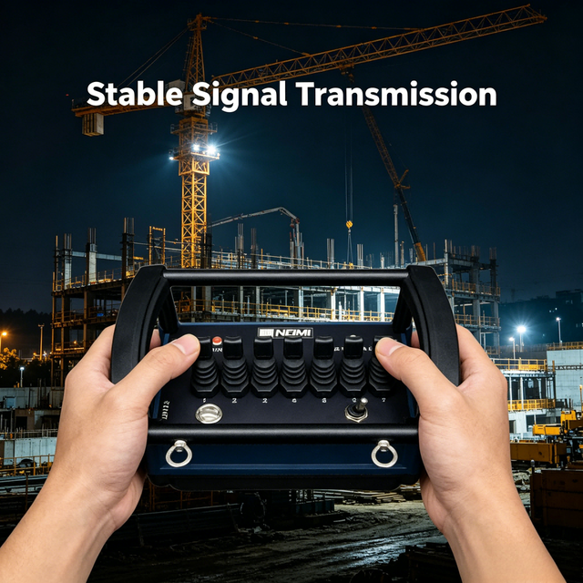 Tower Crane Specialized Hydraulic Proportional Remote Joystick Industrial Joystick with Emergency Stop Safety Function
